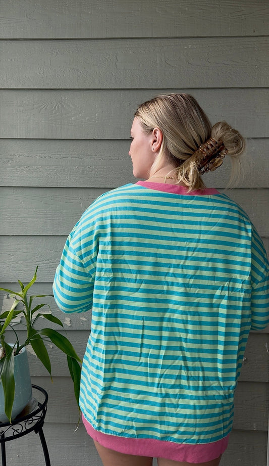 Drift Away Pullover - Watermelon