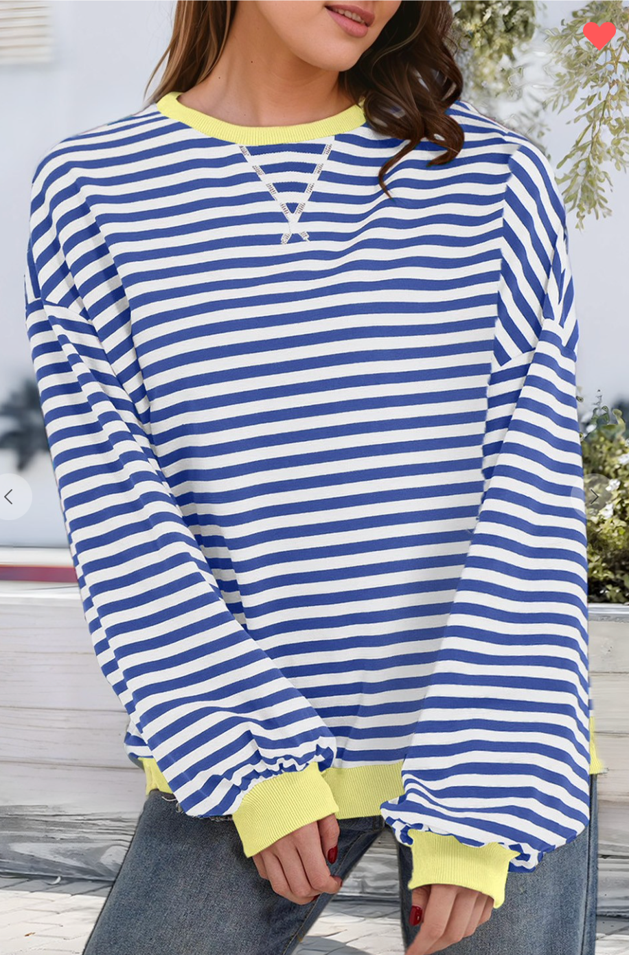 Drift Away Pullover - Blue Stripe