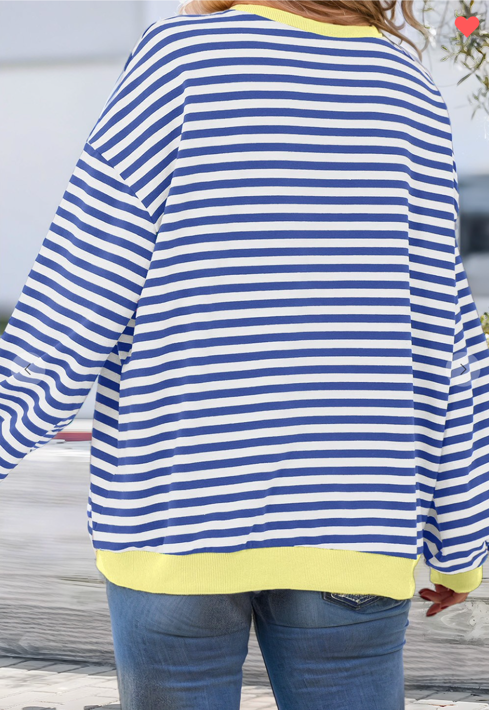 Drift Away Pullover - Blue Stripe