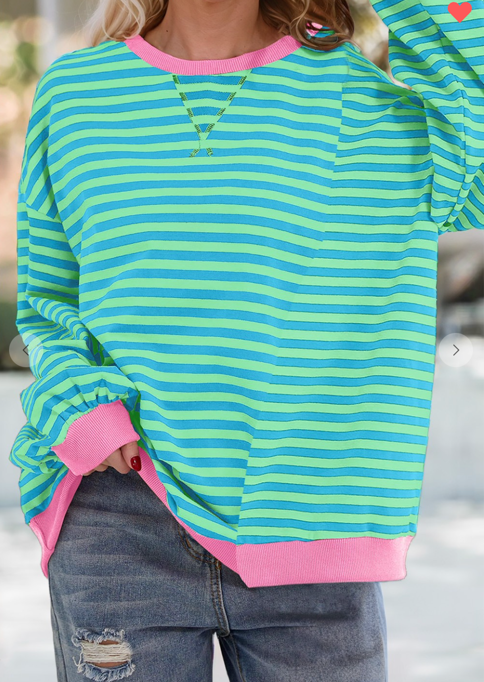 Drift Away Pullover - Watermelon
