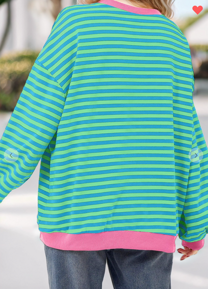 Drift Away Pullover - Watermelon