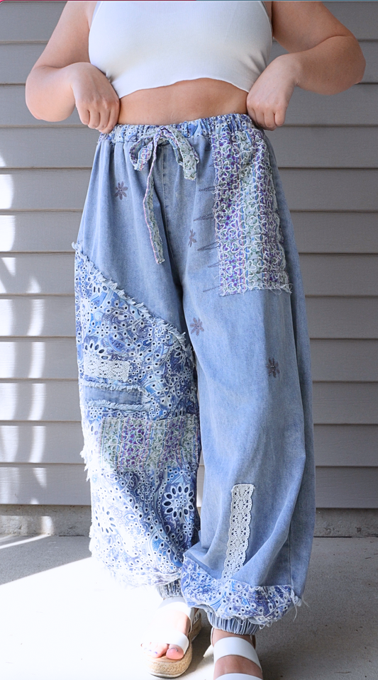 Morgan Joggers - Denim
